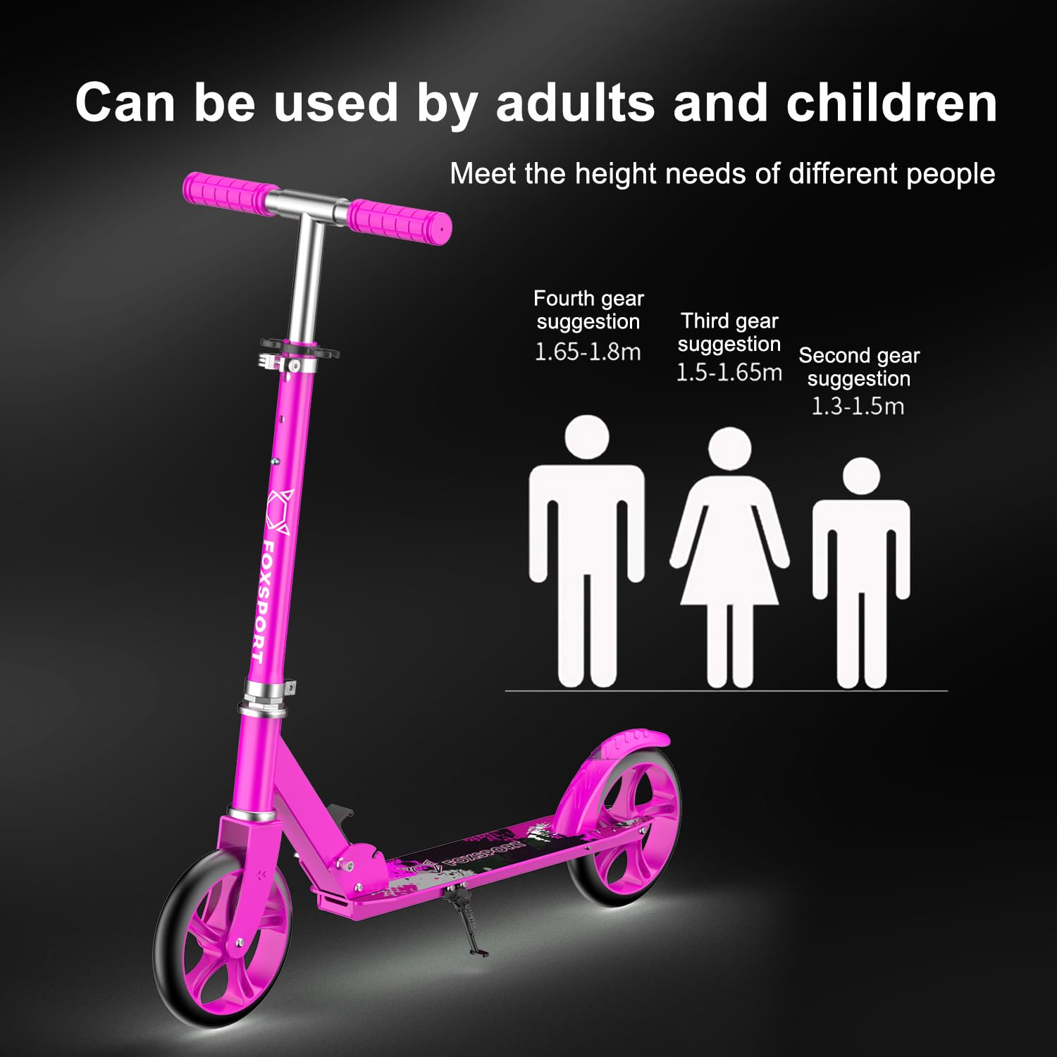 K IKIDO-Trottinette Adulte-Pliable-chargé jusqua'à 150KG