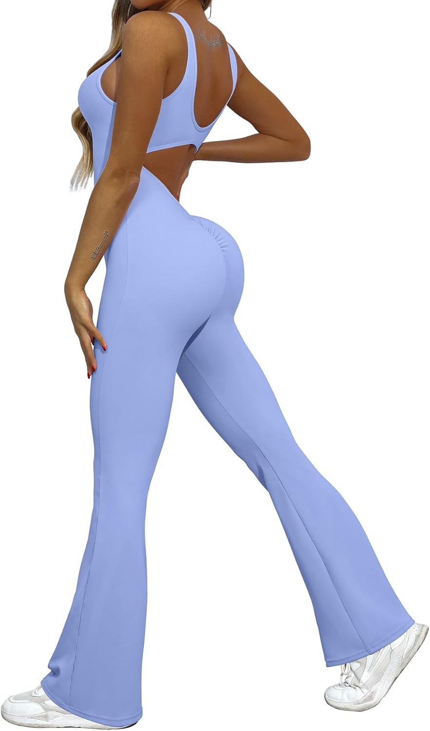 OVESPORT Workout Flare Jumpsuits Women Sexy Scrunch Bhutan Ubuy