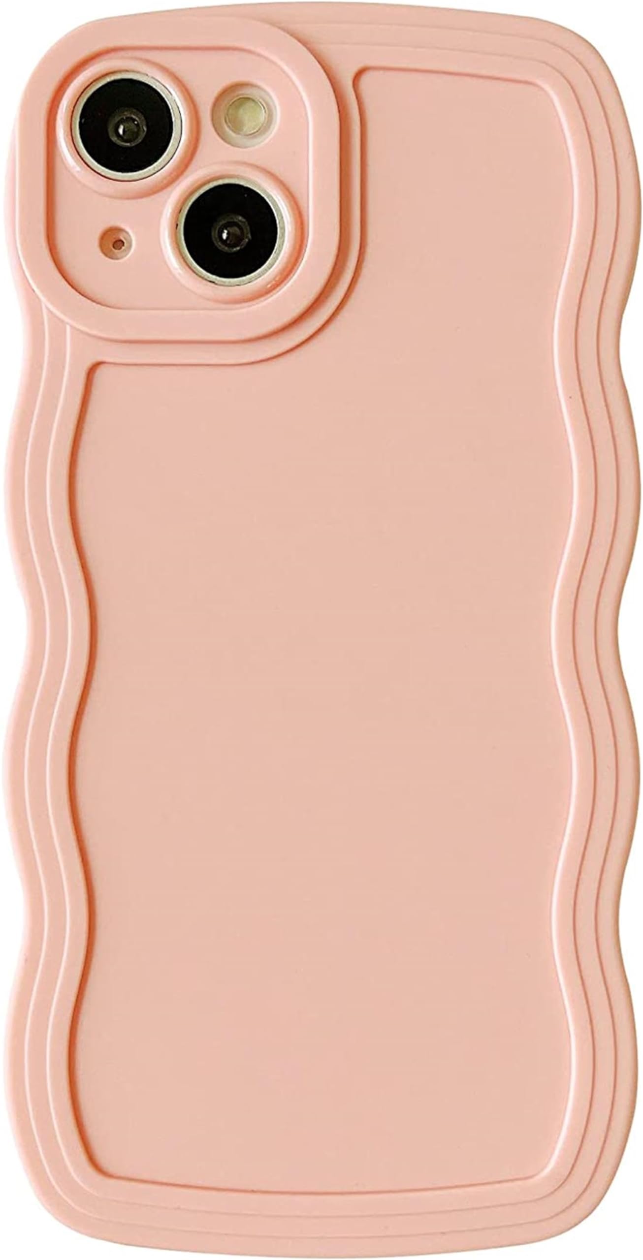 Tybiky Hülle Kompatibel mit iPhone11Pro, Farbe Curly Handyhülle, Schöne TPU Silikon Wellen Design Schutzhülle, Niedlich und Einzigartigen Frauen Mädchen Case Cover für iPhone 11Pro, Rosered