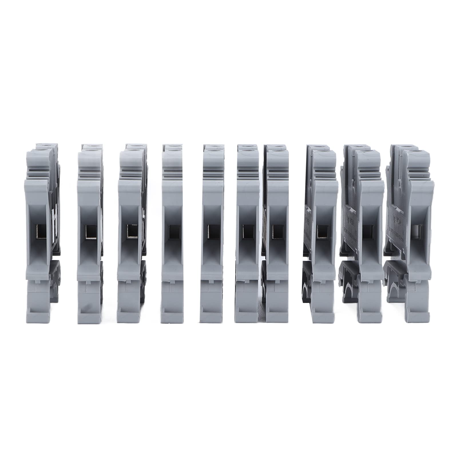 Rail Wiring Terminals, Copper Terminal Block 100Pcs Insulated Good Conductivity Flame Retardant for Electrical Connections