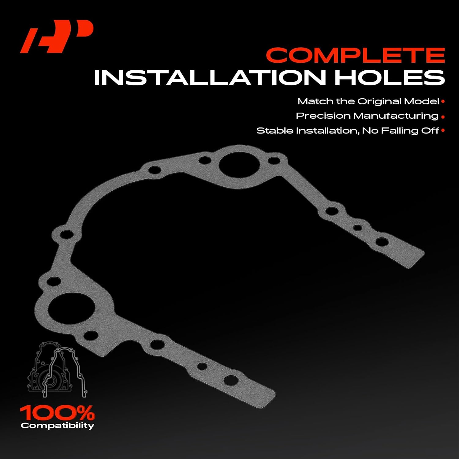 A-Premium Engine Timing Cover Gasket Set Compatible with Ford Taurus 1986-2007, Ranger 1991-2008, Aerostar 1986-1997, Probe 1990-1992, Tempo 1992-1994, Windstar & Mercury Sable, Topaz & Mazda B3000