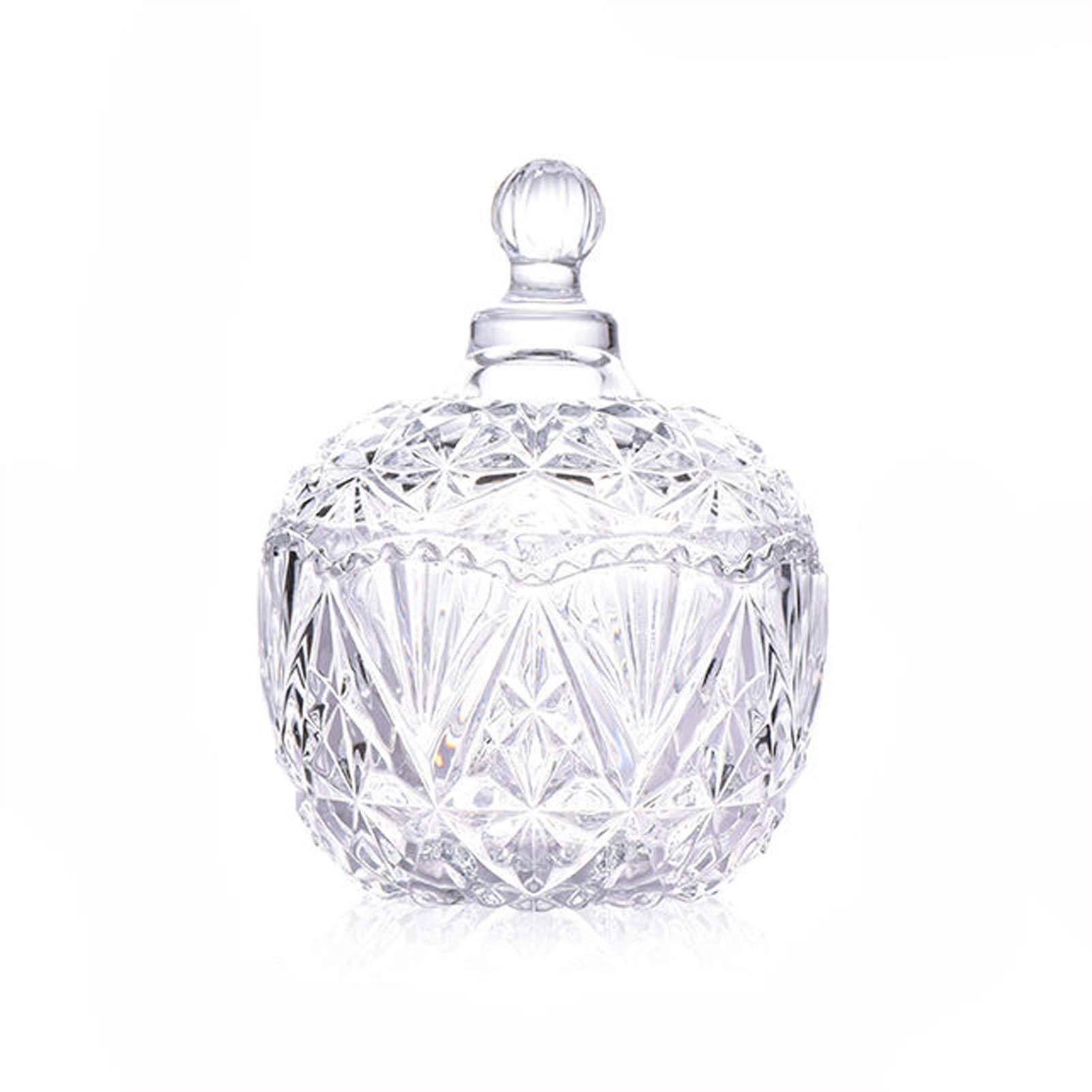 FGJsfhrDTU Glass Storage Jars, With Lid Dried Fruit Tea Jewelry Jar Coffee Cube Sugar Four Colors Available Candy jar(A)