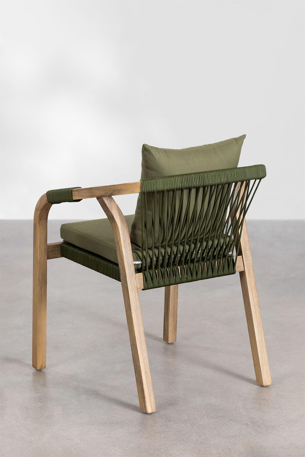 SKLUM Silla de jardín con reposabrazos en Madera de Acacia Dubai -