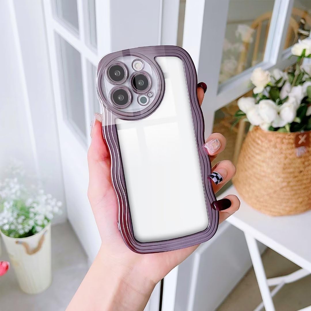 ATISIJIE Glitter Cover per Xiaomi Redmi Note 11S,Trasparente Carino Curly Onda Paraurti o Ragazze Donne Morbido TPU Protettiva cover-oro