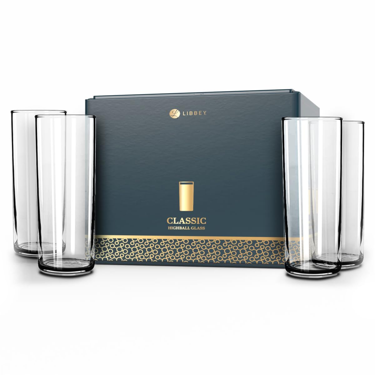 Libbey Classic Highball Drinking Glass 11 ounce Set of 6