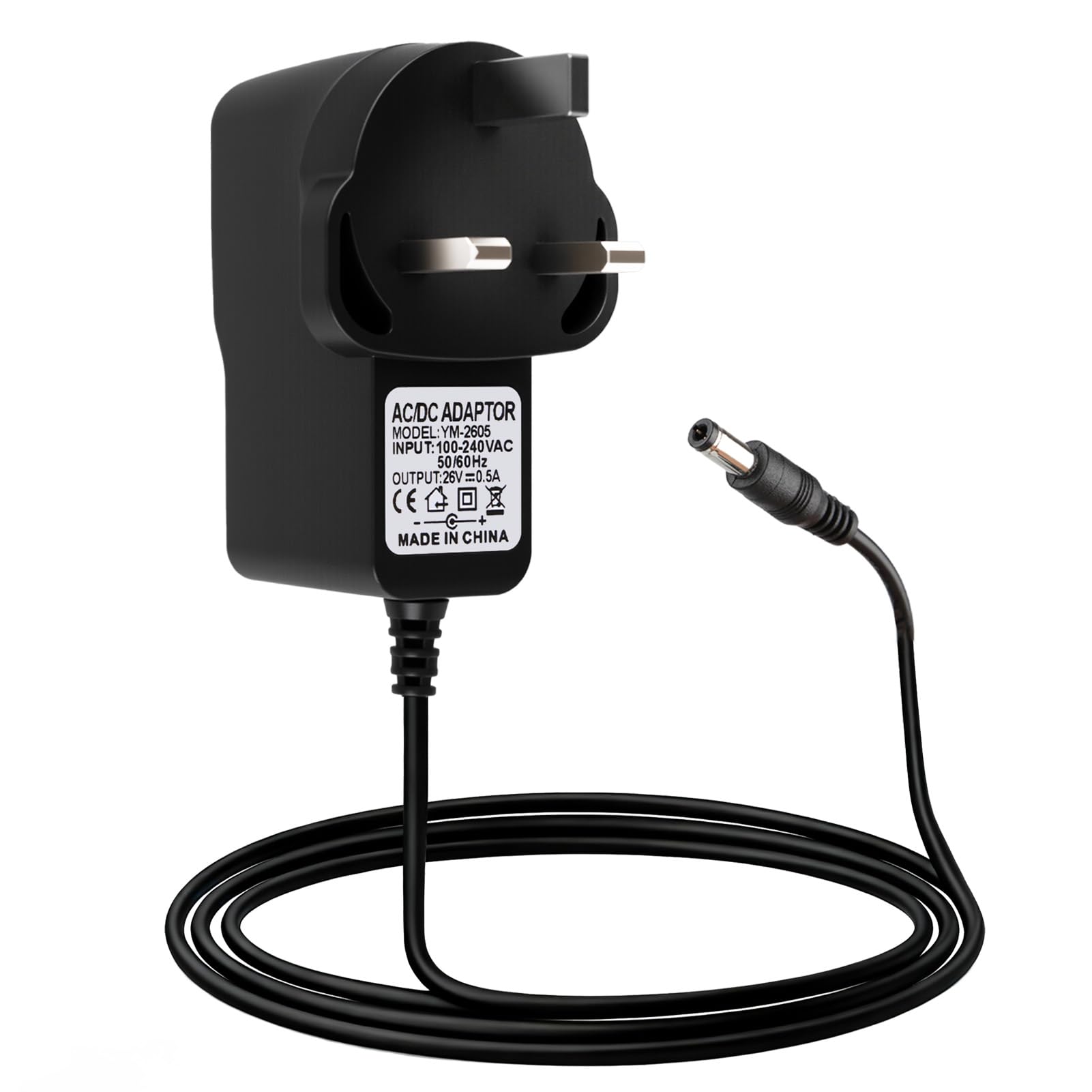 26V 500mA Charger for Vytronix NIBC22 BCS0 Akitas V8 Cordless Vacuum Cleaner, Power Adapter for Hoover H-Free 100/200/500/700/800 HF122RH HF122GPT HF222UPT, Charging Cord with Indicator for 48023954
