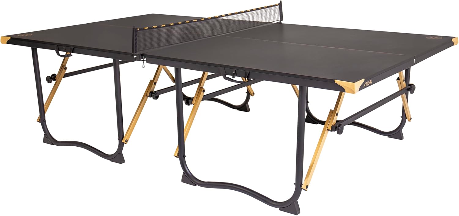 Ping Pong Tables - Easy Assembly - Regulation Size - Foldable Hinged Design Fits Most SUVs - Built-in Wheels & Carry Handles - Sturdy 15mm Top