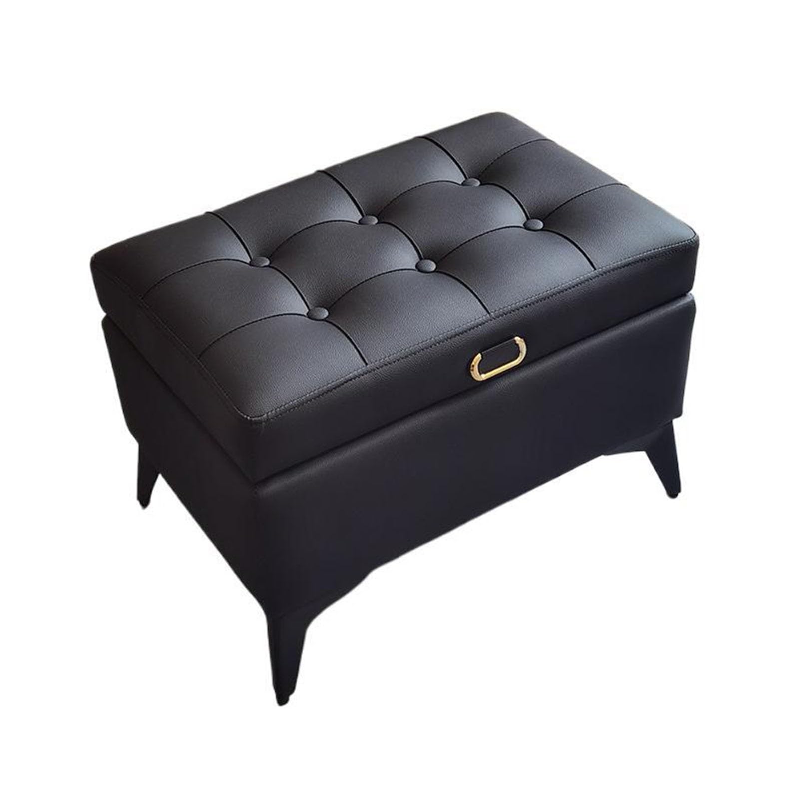 LHX Shoe Changing Stool at The Entrance Storage and Storage Stool Bed End Stool That Can Sit On Bedroom Sofa Stool Shoe Changing Stool 40 * 40 * 40cm/60 * 40 * 40cm(Black,60 * 40 * 40cm)