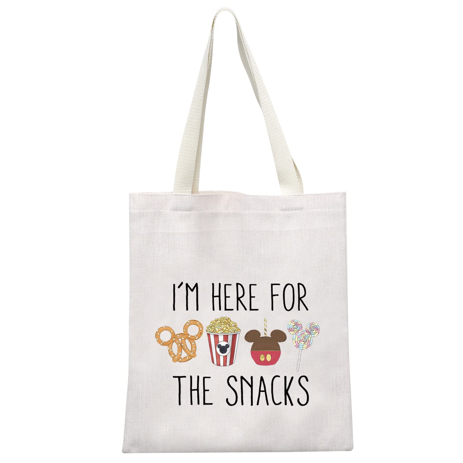 GJTIM Snacks Lover Gift Family Vacation Gift Snacks Travel Bag I’m Here For The Snacks Makeup Bag (For The Snacks Tote)