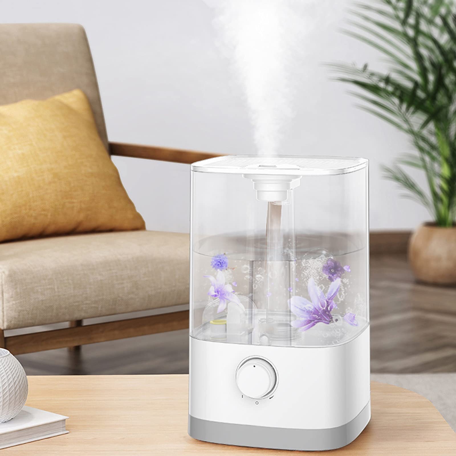 Humidificadores de Aire Humidificador, humidificadores ultrasónicos for bebés de Dormitorio Inicio, Apagado automático, Super Tranquilo Silencioso Humidificadores