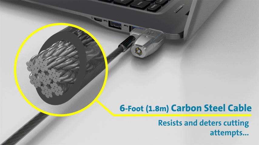 Amazon.com: Kensington ClickSafe 2.0 Keyed Cable Lock for Laptops