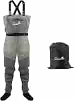 GREENWATER Breathable Chest Waders For Fly Fishing – Stockingfoot, Waterproof, Lightweight 4-Ply Nylon, XX-Large