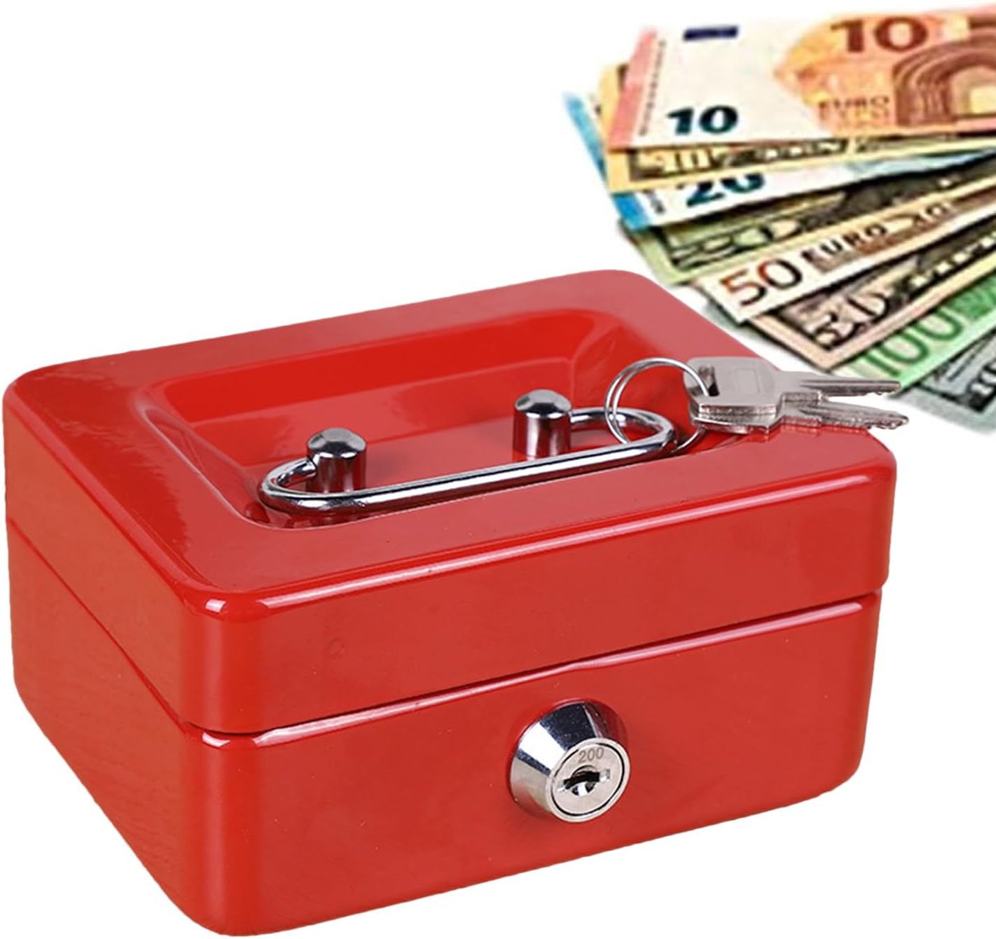 – Cash Box for Small Businesses,Portable Change Box with Keys | Cash Boxes & Check Boxes, Money Storage, Mini Safe for and Valuables Security Home