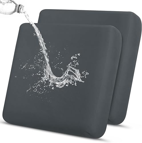 YISUN Fundas de cojín impermeables para sofá, fundas elásticas de cojín de asiento de sofá, fundas de cojín de repuesto para sillas y sofá, fundas