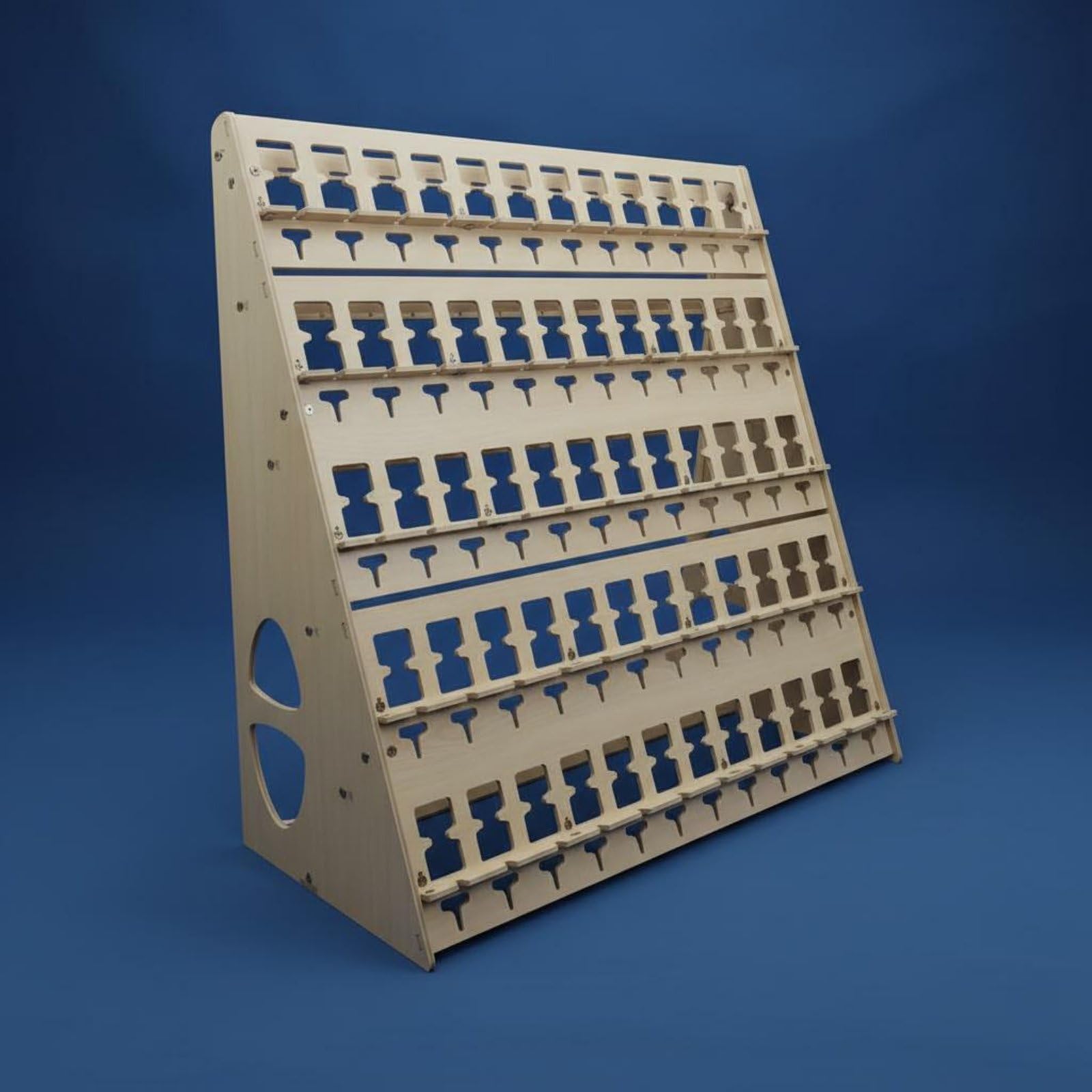 Soporte para Múltiples Dispositivos Soporte Organizador Base Estación de Teléfonos de Madera con Estructura Robusta Fácil de Adecuado para Tienda de, Estante De 2 Niveles Para 20 Unidades