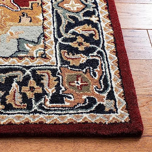 Image of Carpet Mahal Handmade Handwoven Tufted Made of 100% Soft Blended Wool Export Quality Carpets with 1 Inch Thickness (6x9 Feet) Color Multi
