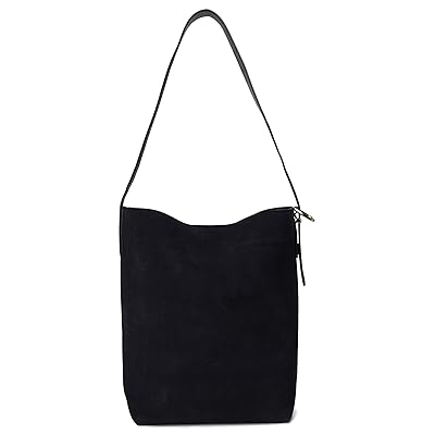 Madewell The Essential Bucket Tote in Suede Shoulder Women