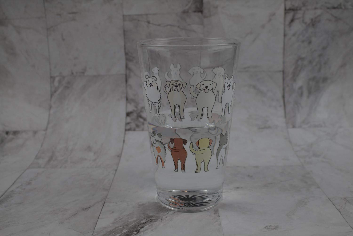 Color Changing! Cheeky Dogs ThermoC Logo Pint Glass