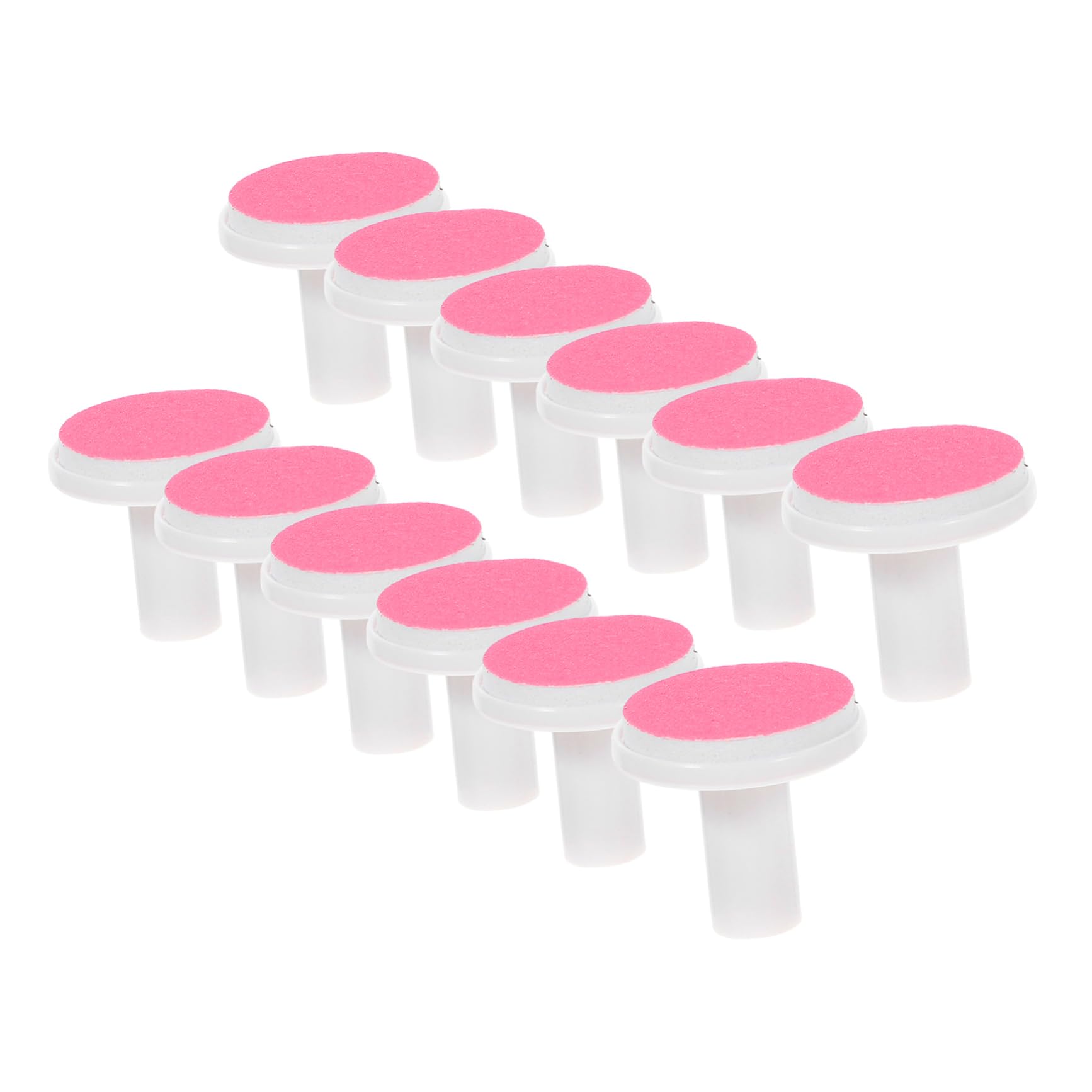 VALICLUD 12Pcs Nail Grinding Pads Replacement Heads for Electric Nail Trimmer Nail File Accessories Safe and Gentle for Nails for Months