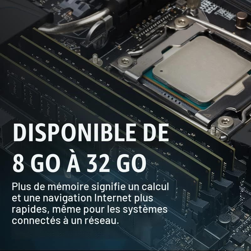 PNY Performance 8Go DDR5 3200MHz Mémoire PC Fixe