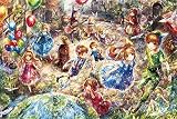 エポック社 1000ピース ジグソーパズル イラスト/アート ファンタジックアート/おにねこ 街のおとぎばなし (50×75cm) 11-505 のり付き ヘラ付き 点数券付き EPOCH