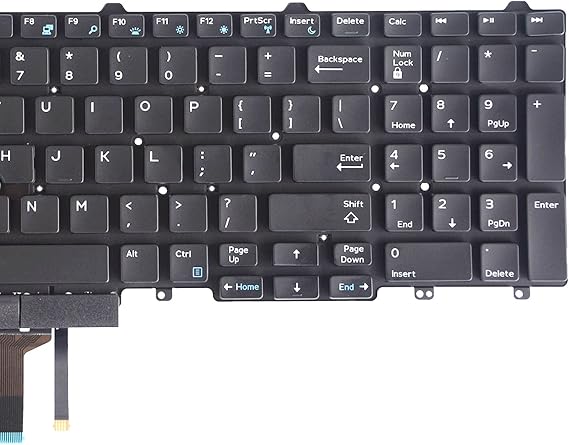 Replacement Keyboard with Backlit and Trackpoint Compatible with Dell Latitude E5550 E5570 E5580 E5590 E5591 5550 5570 5580 5590 5591,Precision 3510 3520 7510 7520 7710 7720