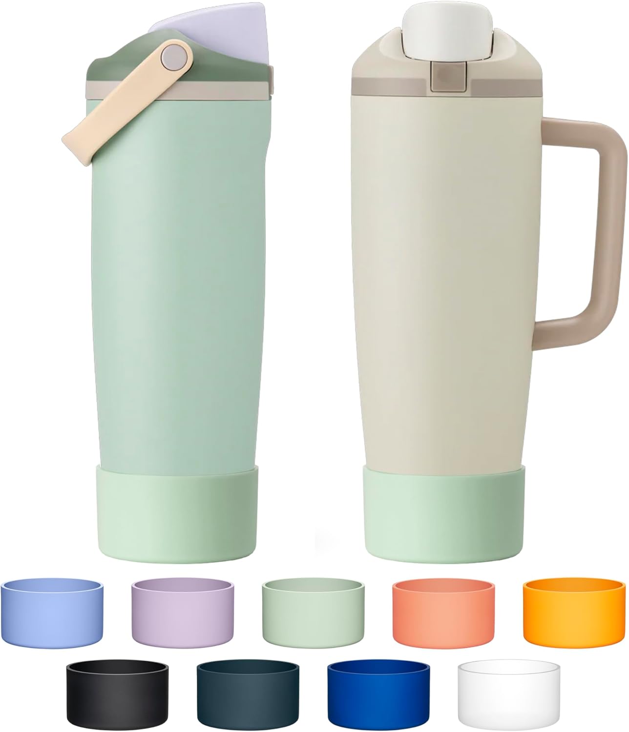 Silicone Boot for Owala 30oz & 40oz FreeSip Sway Bottles & Tumblers，Anti-Slip Protective Sleeve Bottom Bumper Cover for Owala 40 oz Triple Layer Insulated Travel Tumbler