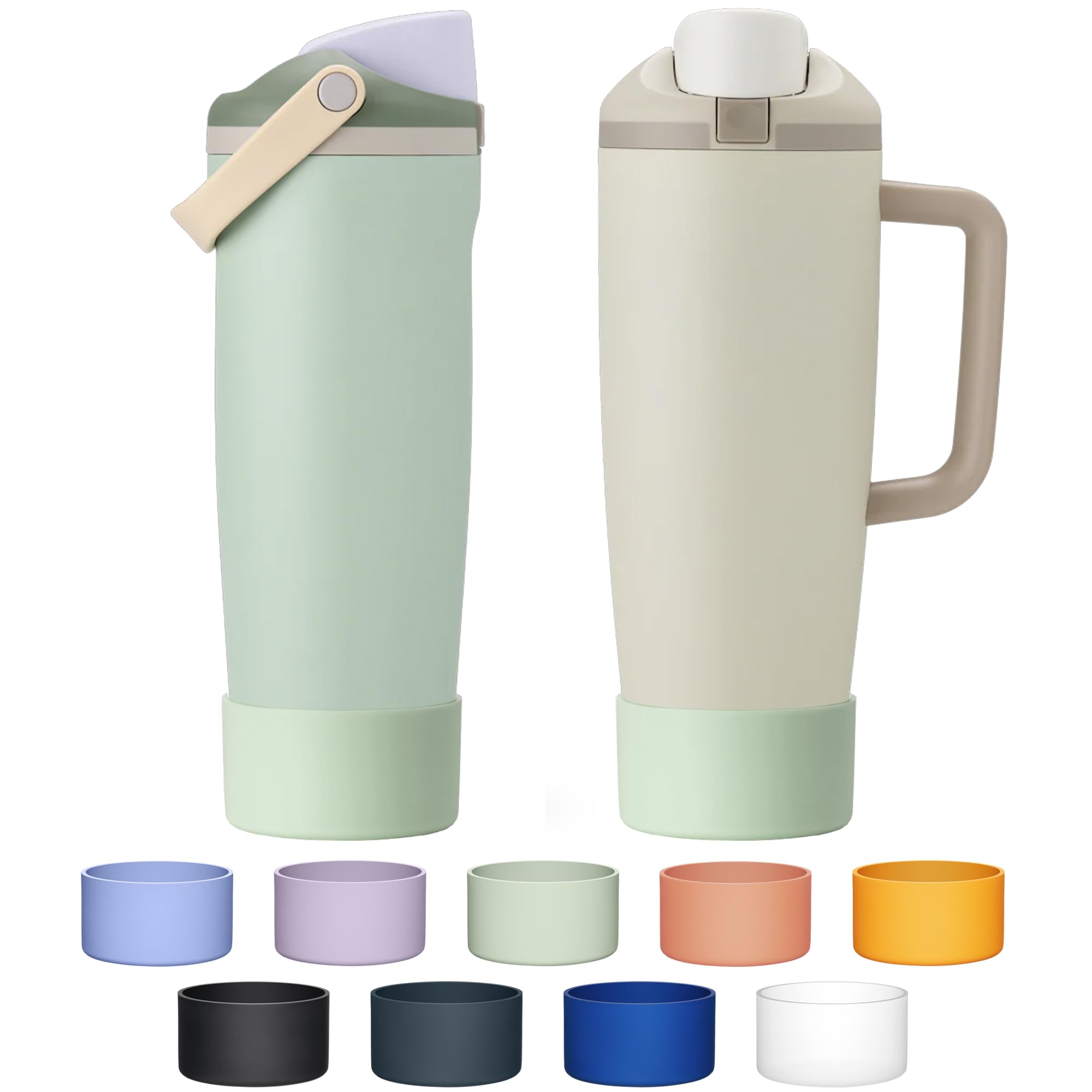 Diumepo Silicone Boot for Owala 30oz & 40oz FreeSip Sway Bottles & Tumblers，Anti-Slip Protective Sleeve Bottom Bumper Cover for Owala 40 oz Triple