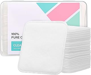 80 Pcs Three-Layer Thick Square Cotton Makeup...