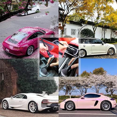 KAIRUIERD 2 Pcs Ultra Soft Detailing Brush Auto Interior Detail Brush Car Dash Duster Brush Motorcycle Detailing Brushes for Car Cleaning Vents Dash Trim Brushes Wheel Brushes