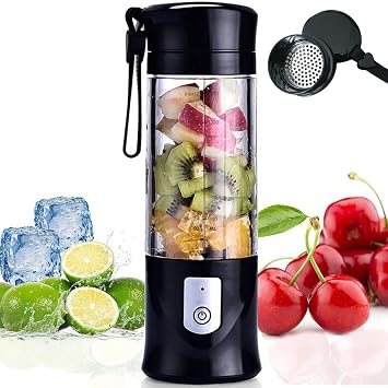 Mini Portable Blender For Shakes and Smoothies,Personal Size Juice Mixing,Leakproof-Lid, Compact, USB-C Rechargeable, Crodless, Convenient for Kitchen, Home, Travel