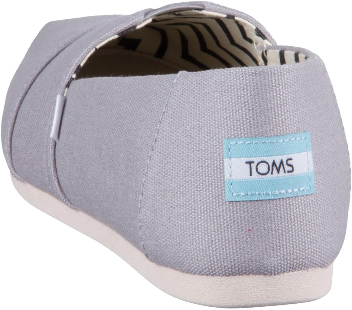 Toms Women's Alpargata Espadrille Loafer Flat, Drizzle Grey Recycled Cotton Canvas, 10 - Image 3