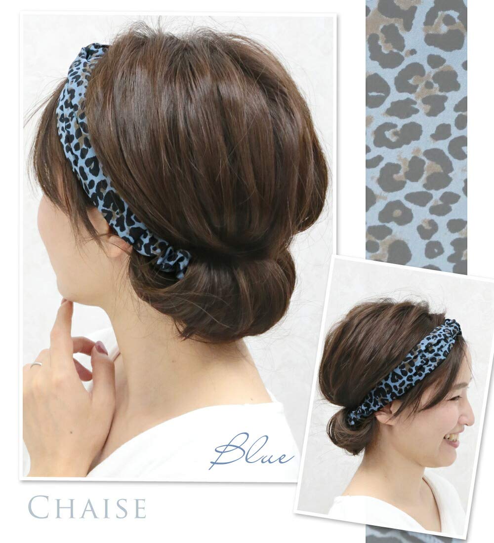Amazon.co.jp: 【 ヘアバンド 】 シェーズ/レオパード ターバン 幅広