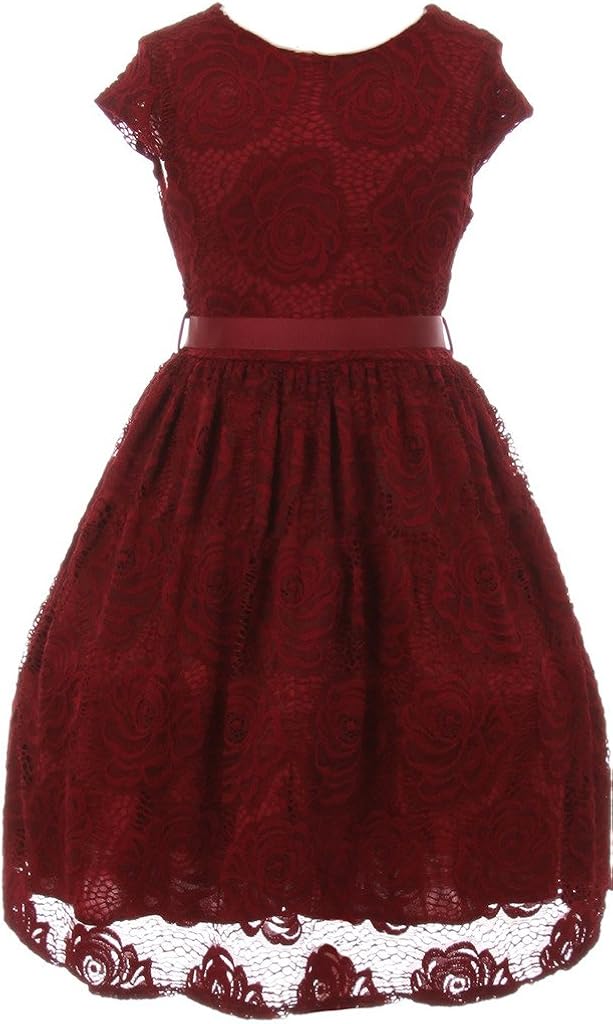 BNY Corner Flower Girl Dress Daily Casual Dress Easter Summer Pageant 11 Colors Available: Clothing, Shoes & Jewelry