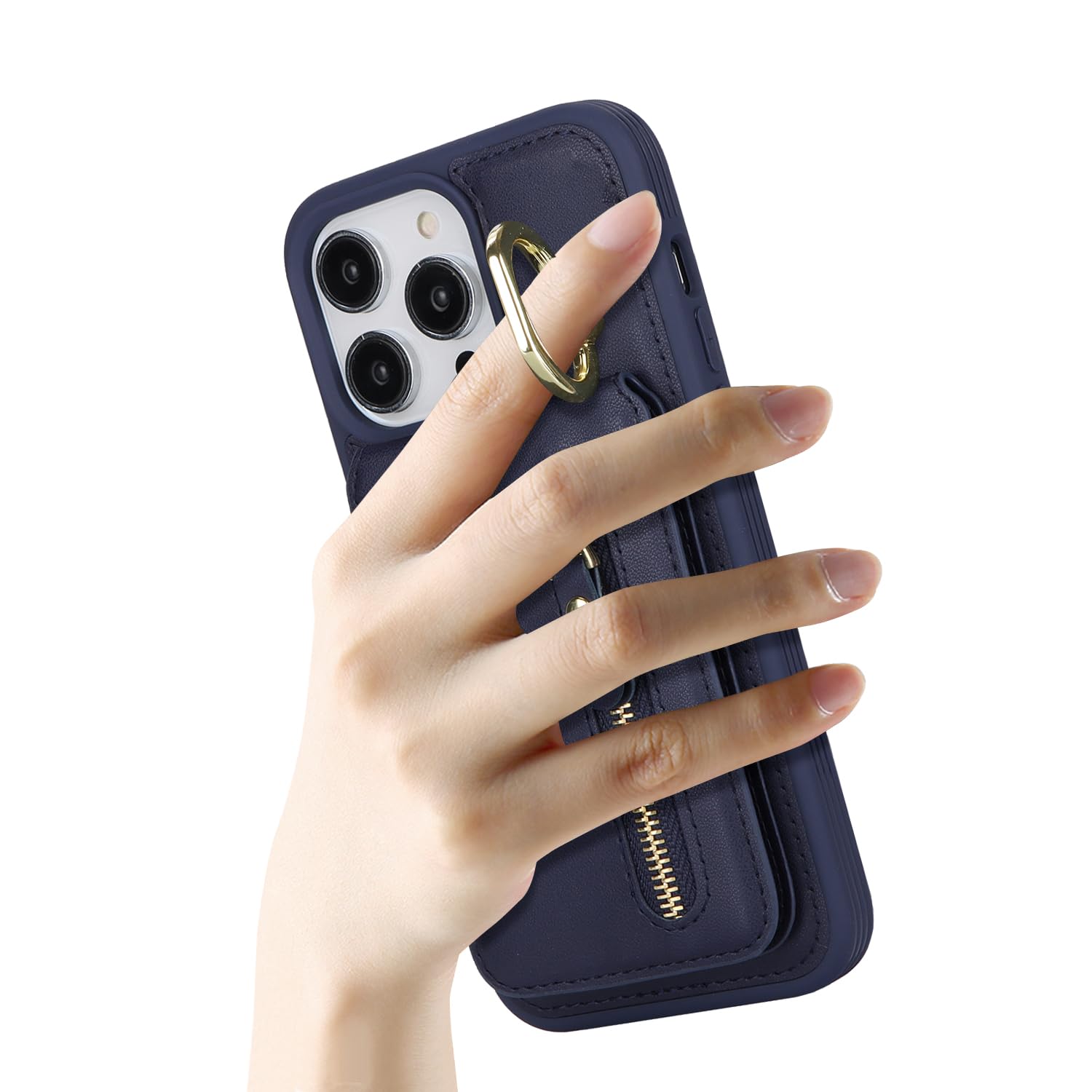 Custodia a portafoglio per Apple iPhone 14 Plus, in pelle PU