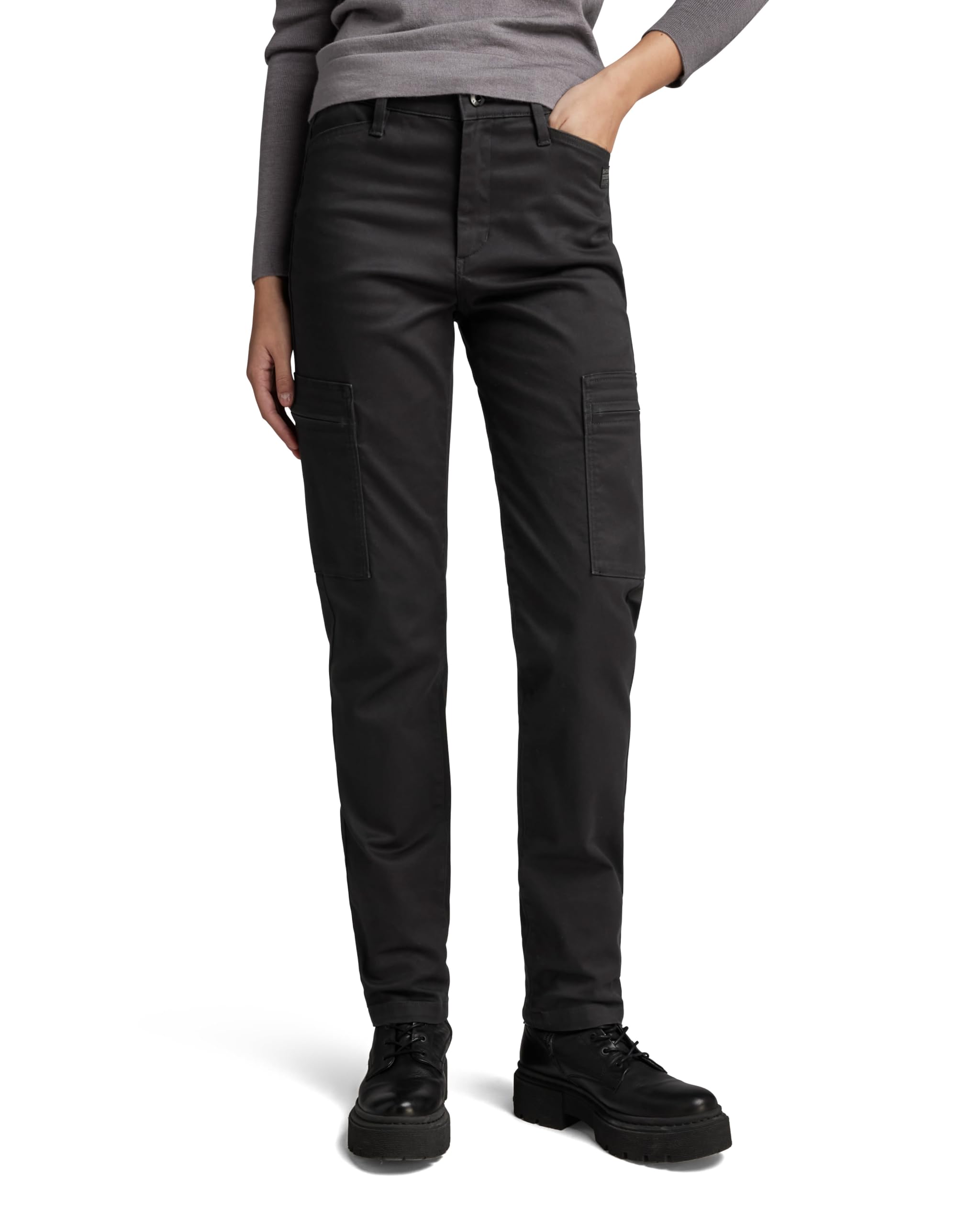 G-Star Women's Skinny Cargo Pants, Black (dk black D22890-C105-6484), 24W / 30L