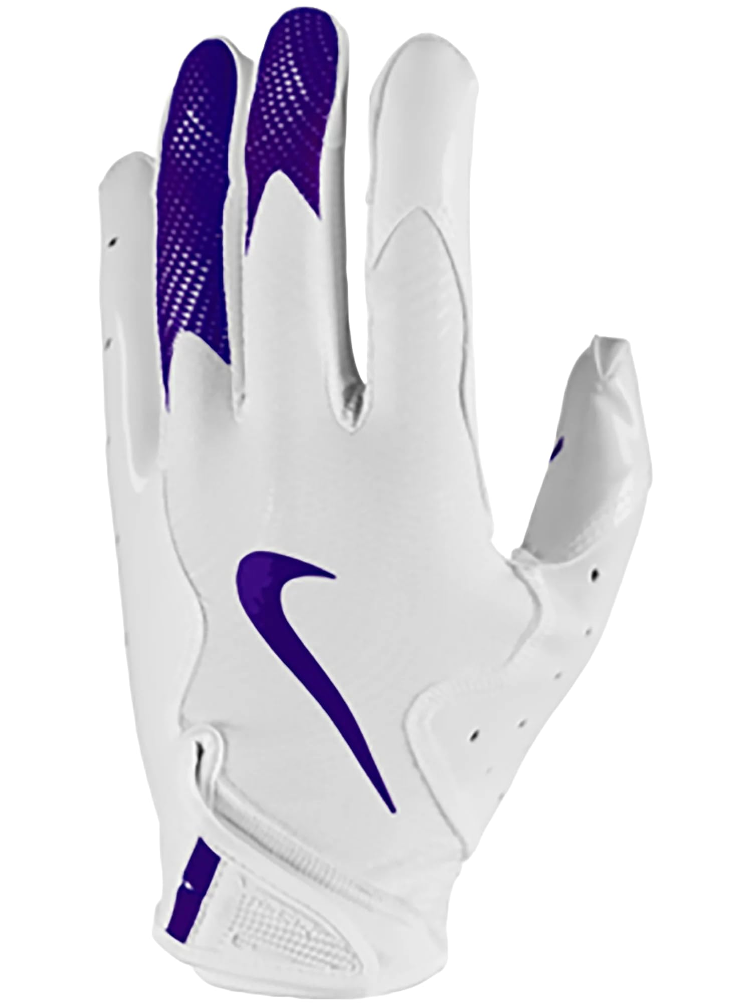 Nike Vapor Jet 8.0 Football Gloves, White | Purple, Size XXL