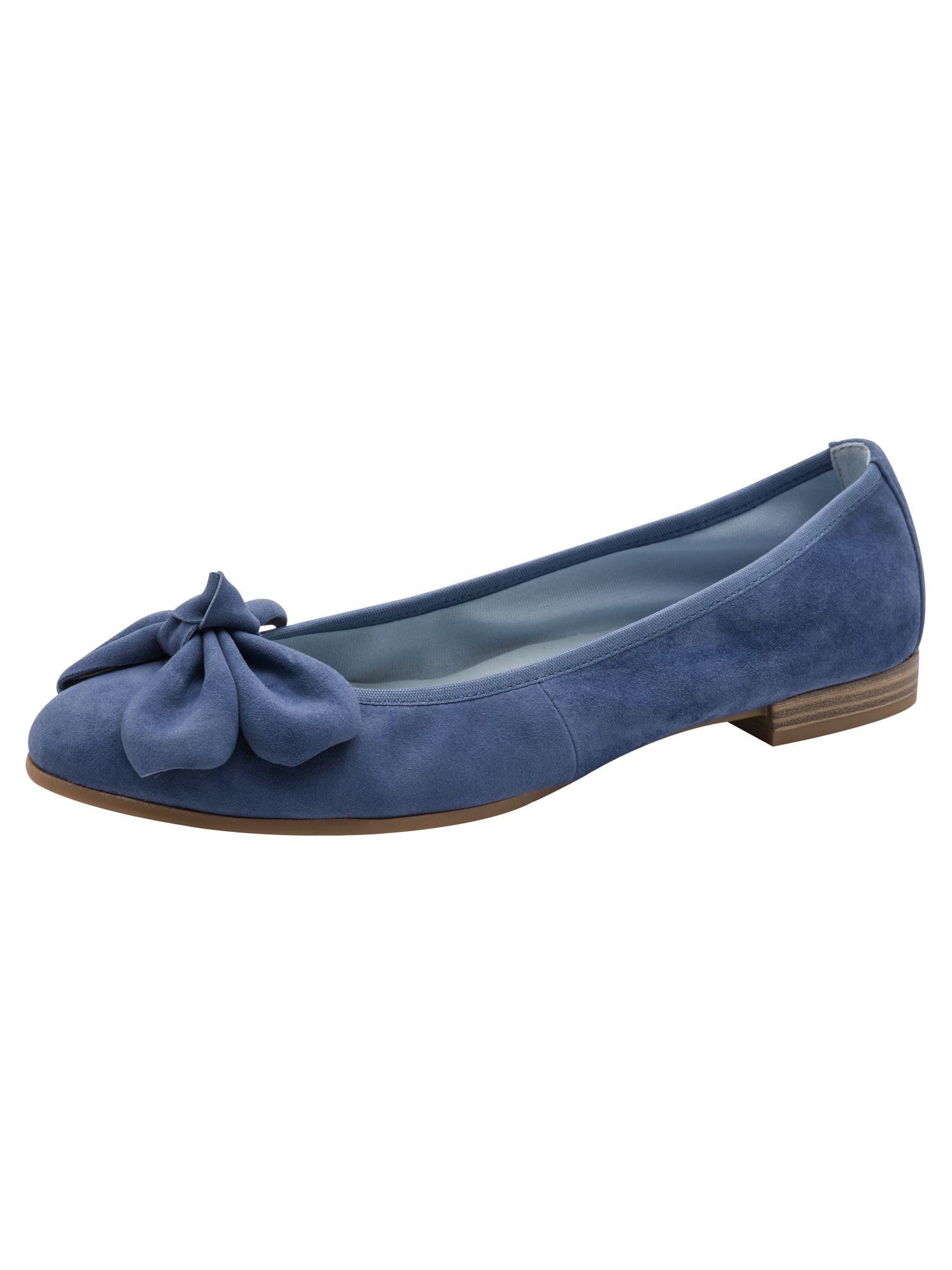 Tamaris Women's ballet flat leather flat blue 3.5 UK