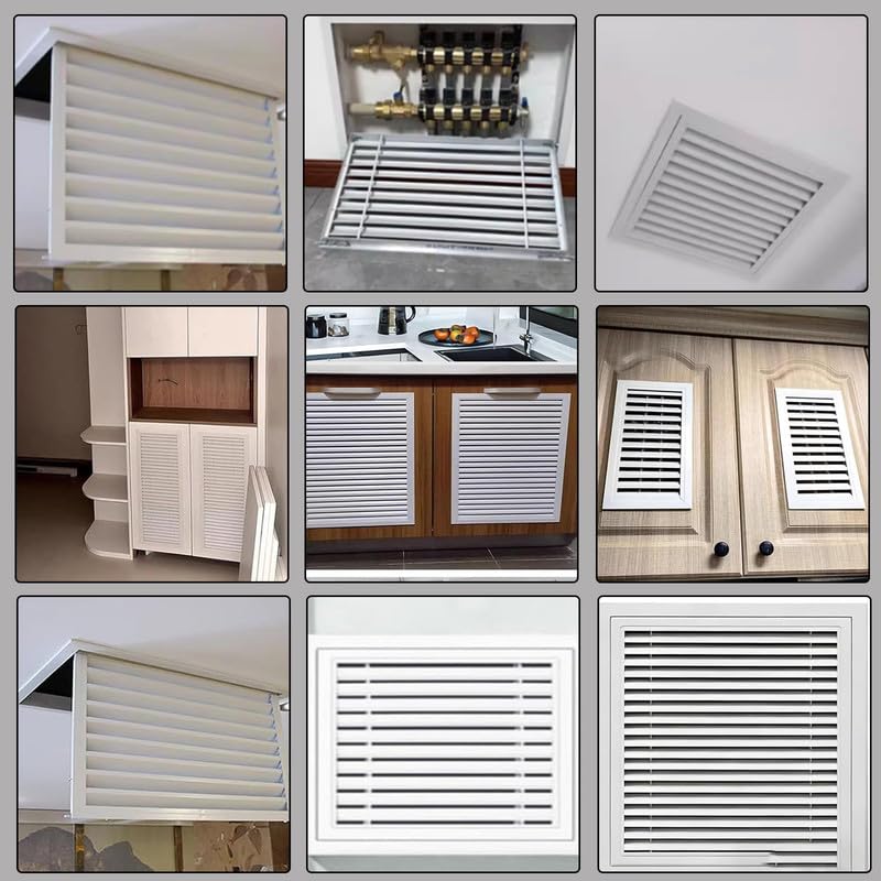 Tapa de ventilación, Tapa Cuadrada roja para Panel eléctrico, Escape Empotrado de 20x42 Pulgadas - diseño Plano Que Ahorra Espacio para hoteles, Ideal para la protección de Paneles eléctrico