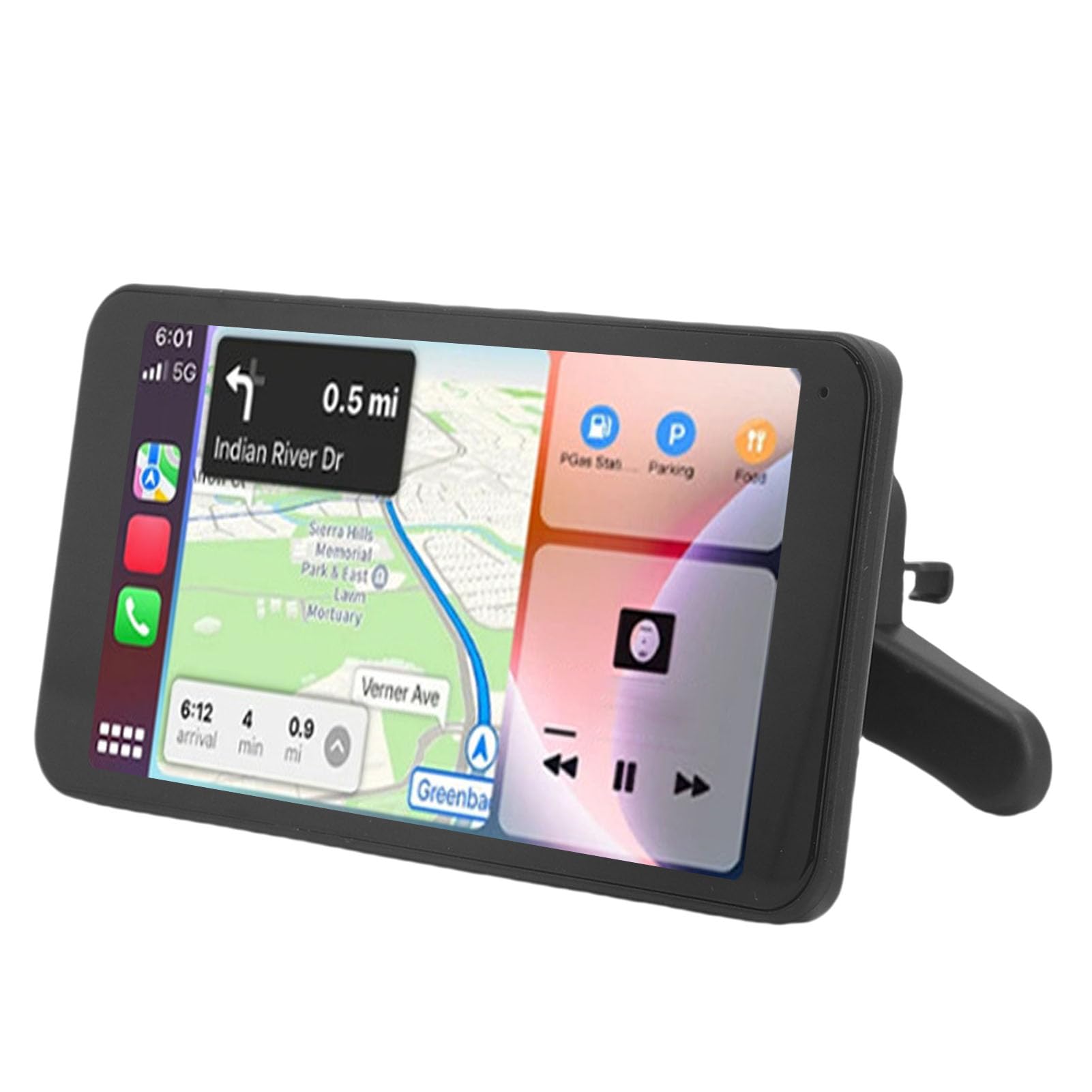 Buachois Kabelloses Auto Stereo mit HD Touchscreen 6.5 Zoll, portabler Auto Bildschirm für Multimedia