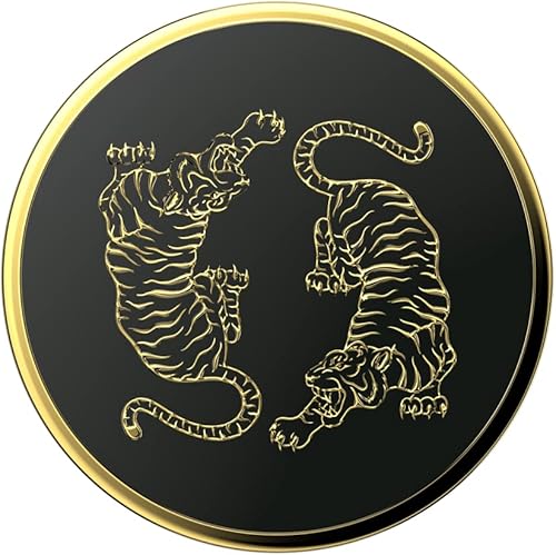 Miniatura 2 de PopSockets Agarre para teléfono con soporte expansible, PopSockets para teléfono - Esmalte Le Tigre