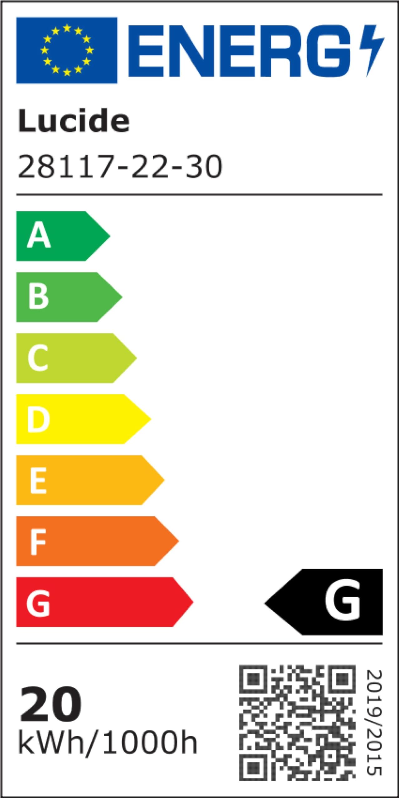 LUCIDE BRICE-LED - Deckenleuchte Badezimmer - LED Dim. - 1x22W 3000K - IP44 - Schwarz