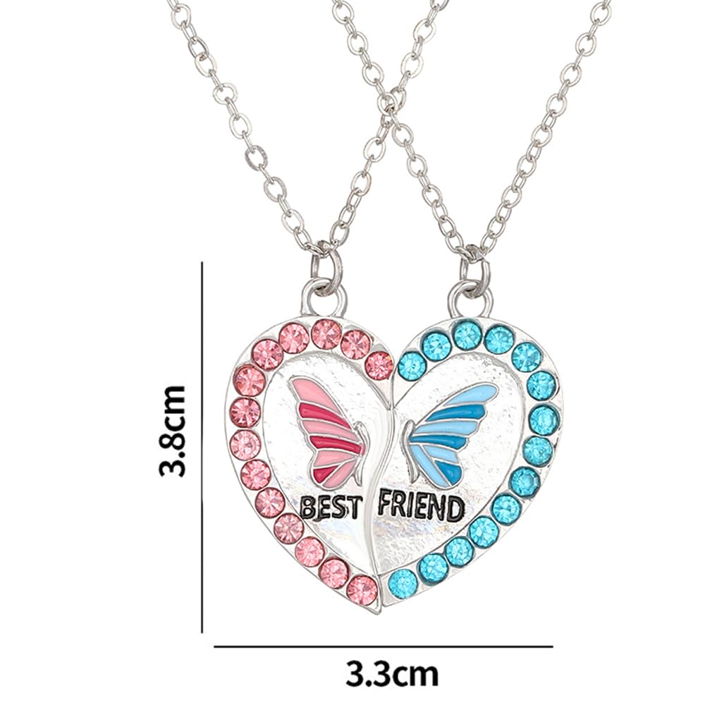 Collana Amicizia BFF - Set Da 2 Per Migliori Amiche | Regalo Simbolico Con Cuore Separabile - Foto 6