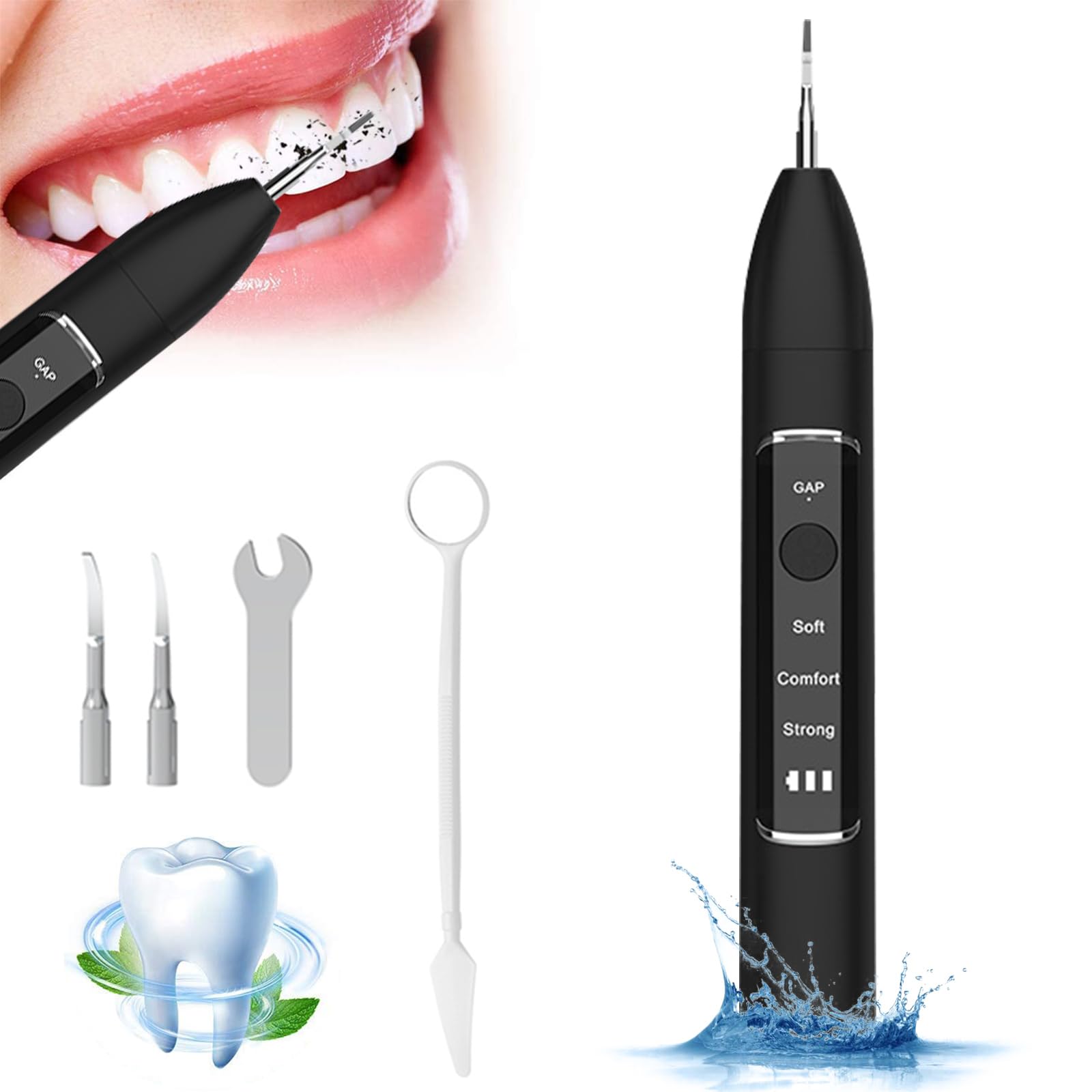 Plaque Remover for Teeth,Tartar Remover for Teeth with LED Light,Plaque Blaster Teeth Cleaning Kit