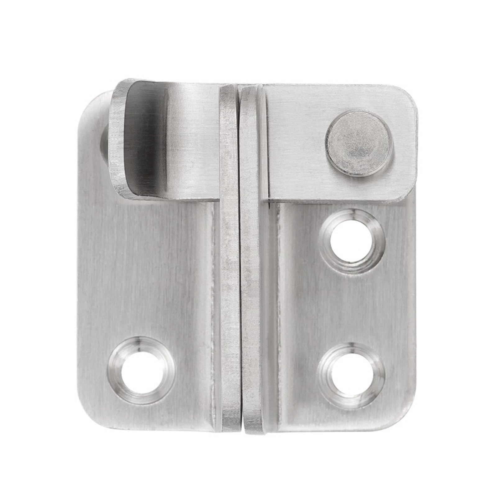 Hgbflty Silver-Right Open Garden Gate Lock Stainless Steel Left/Right Flip Latch,Padlock Gate Latches Slide Bolt Safety Door Lock Catch For Barn Fence Window Cabinet(Silver-Right Open)