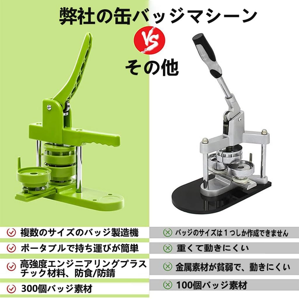 Amazon.co.jp: 缶バッチマシーン 缶バッジメーカー 【25·32·58mm
