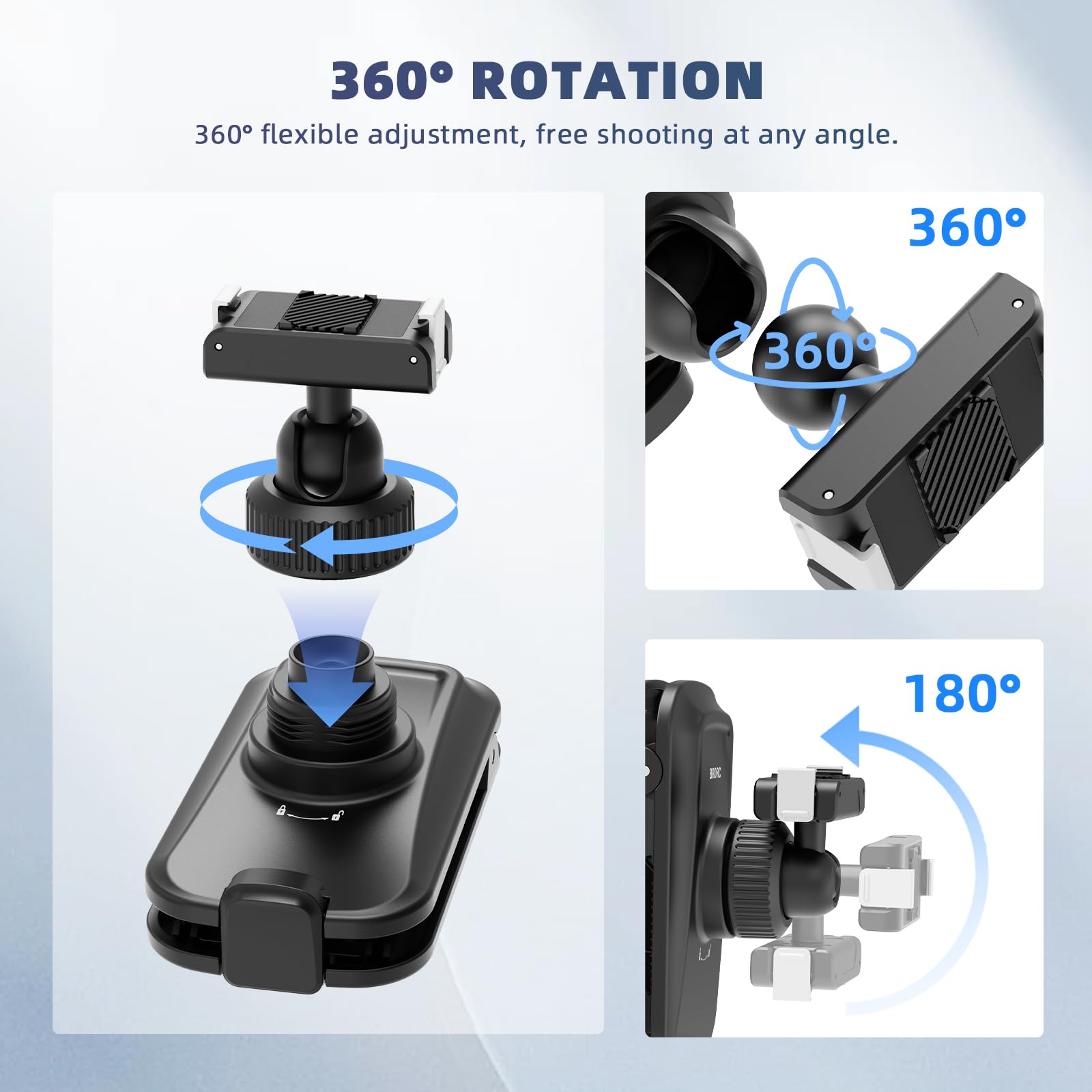 Amazon.com : BRDRC Magnetic Backpack Mount for DJI Action 6 Nano