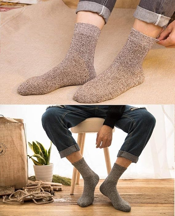 Image of Loritta Wool Socks for Women, Winter Warm Hiking Boot Socks Gifts