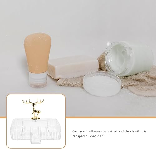 Miniatura 9 de Jabonera para baño, jabonera, jabonera, barra de jabón para ducha, bandeja de jabón, recipientes de jabón para ducha, cerámica de plástico,