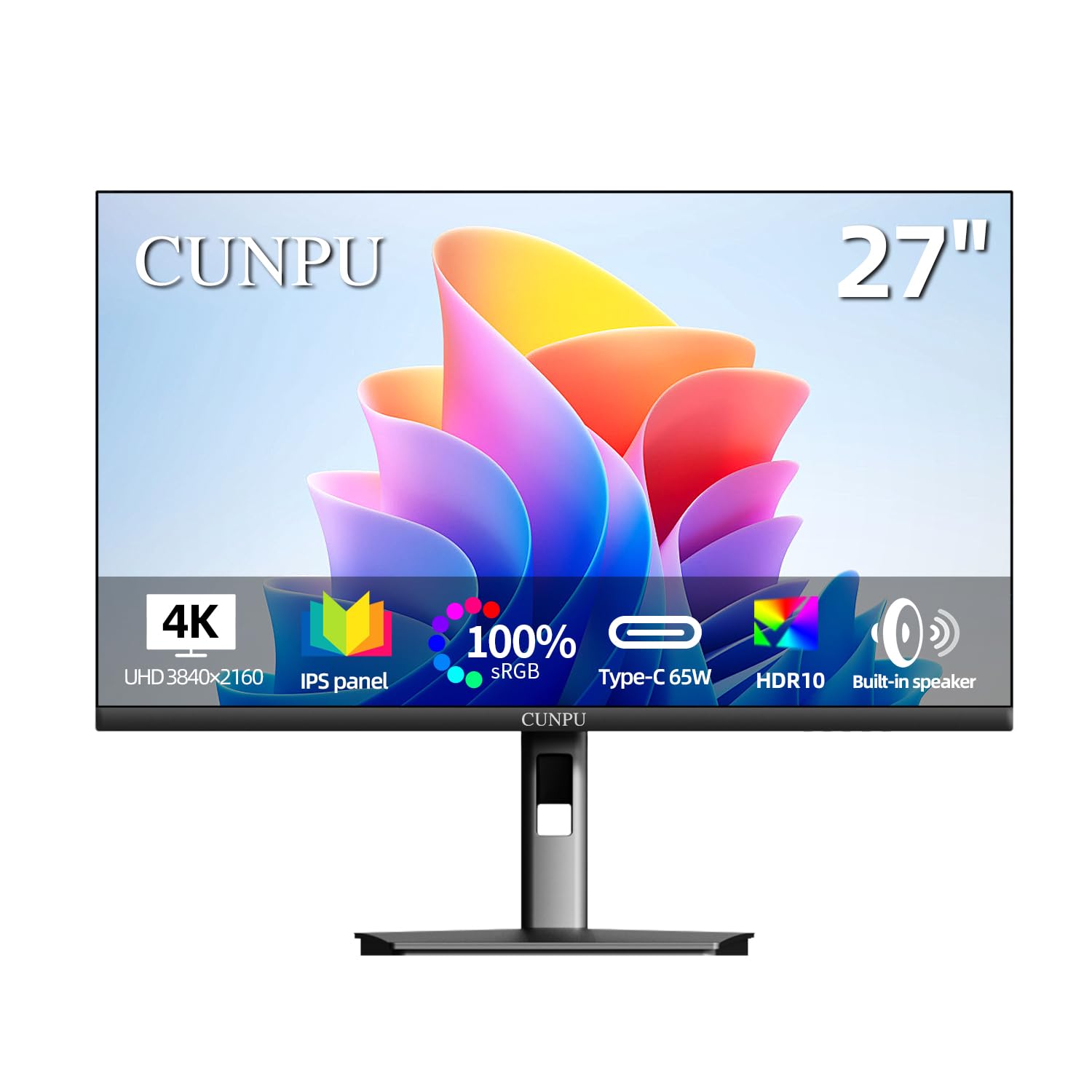 Amazon.com: CUNPU 27 Inch 4K IPS Monitor, UHD Untra-Slim Bezel